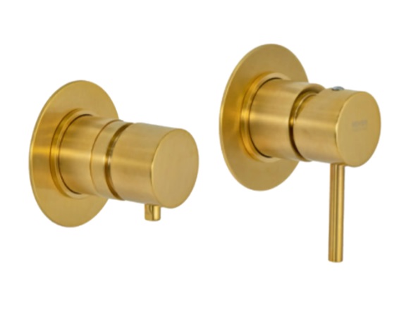 Remer X Style Смеситель для ванны встраиваемый 3 потребителя, с скрытой частью, цвет: oro spazzolato X96D3BG