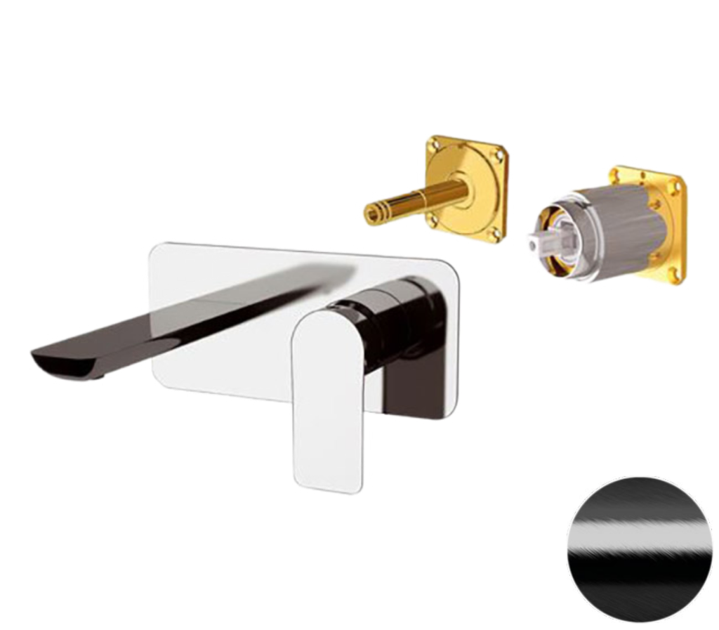 Remer Infinity Смеситель для раковины, внешняя часть, цвет: cromo nero spazzolato i15KBCFP