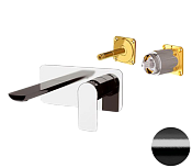 Remer Infinity Смеситель для раковины, внешняя часть, цвет: cromo nero spazzolato i15KBCFP