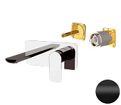 Remer Infinity Смеситель для раковины, излив 15,5 см, внешняя часть, цвет: nero opaco I15KBNO