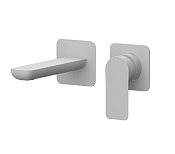 Remer Infinity Смеситель для раковины, излив 20 см, с внутренней частью, цвет: bianco opaco I15PLBO