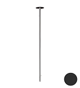 Remer X Style Смеситель для раковины потолочный, подсветка, без д/к, высота 174 см, цвет: nero opaco NR17LNO