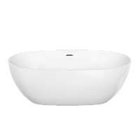 Sancos Flo Акриловая ванна отдельностоящая 170x80x58h см, цвет: белый FB02