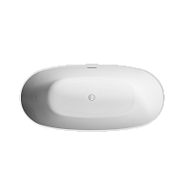 Sancos Flo Акриловая ванна отдельностоящая 170x80x58h см, цвет: белый FB02