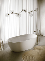 Sancos Flo Акриловая ванна отдельностоящая 170x80x58h см, цвет: белый FB02