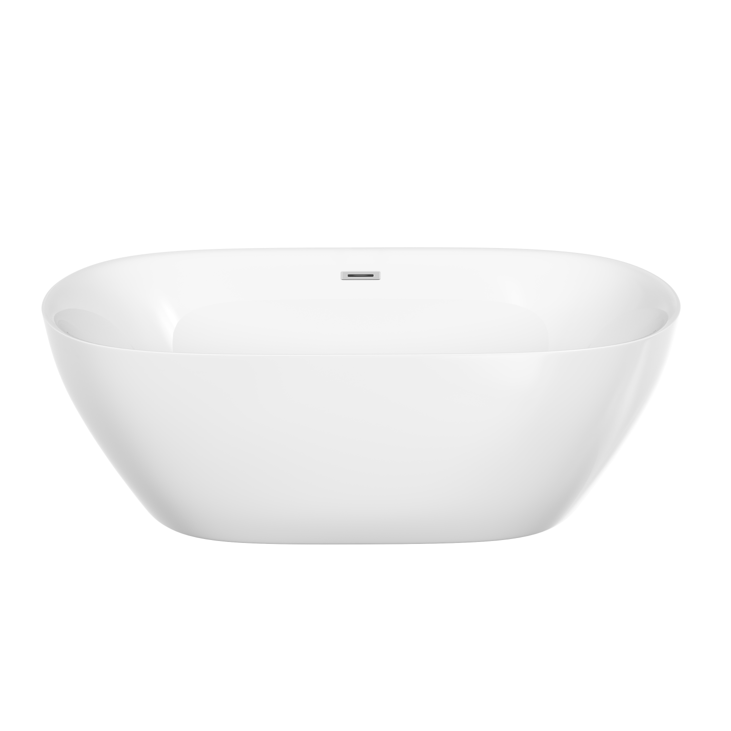 Sancos Fusion Акриловая ванна отдельностоящая 170x80x58h см, цвет: белый FB03