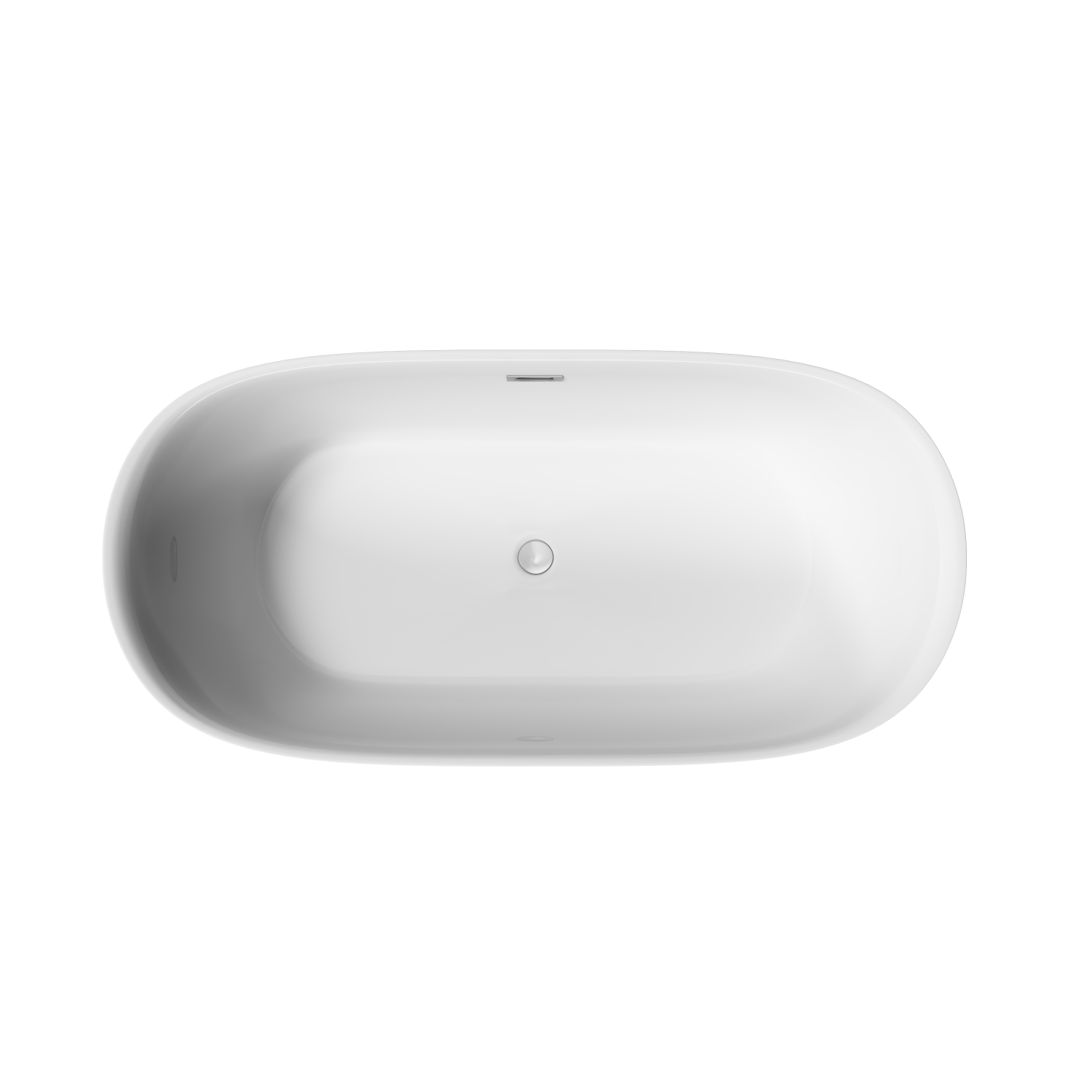 Sancos Fusion Акриловая ванна отдельностоящая 170x80x58h см, цвет: белый FB03