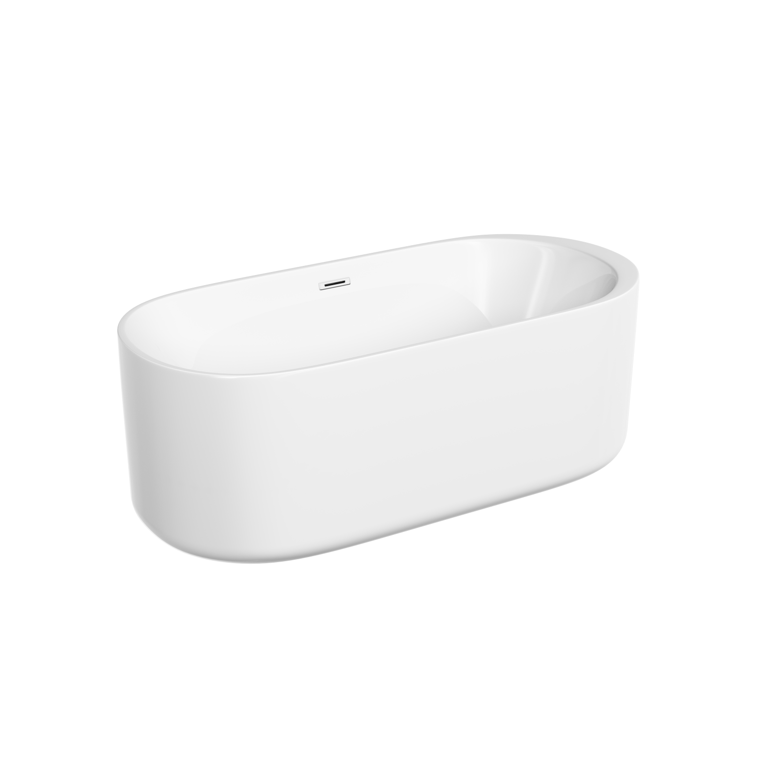 Sancos Fiori Акриловая ванна отдельностоящая 170x80x58h см, цвет: белый FB04