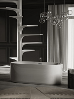 Sancos Fiori Акриловая ванна отдельностоящая 170x80x58h см, цвет: белый FB04