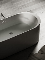 Sancos Fiori Акриловая ванна отдельностоящая 170x80x58h см, цвет: белый FB04