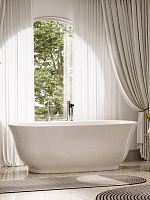 Sancos Viva Акриловая ванна отдельностоящая 170x80x60h см, цвет: белый FB08