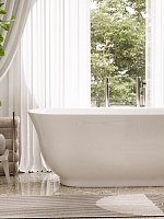 Sancos Viva Акриловая ванна отдельностоящая 170x80x60h см, цвет: белый FB08