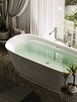 Sancos Viva Акриловая ванна отдельностоящая 170x80x60h см, цвет: белый FB08