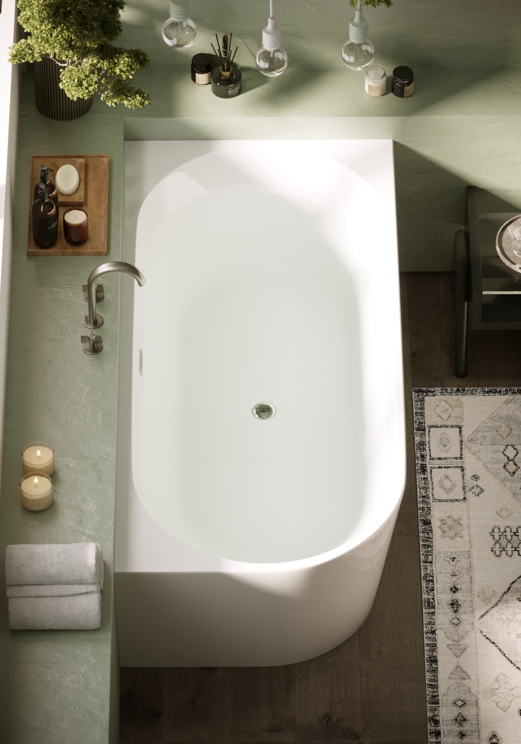 Sancos Veneto R Акриловая ванна угловая правая 170x80x60h см, цвет: белый FB12