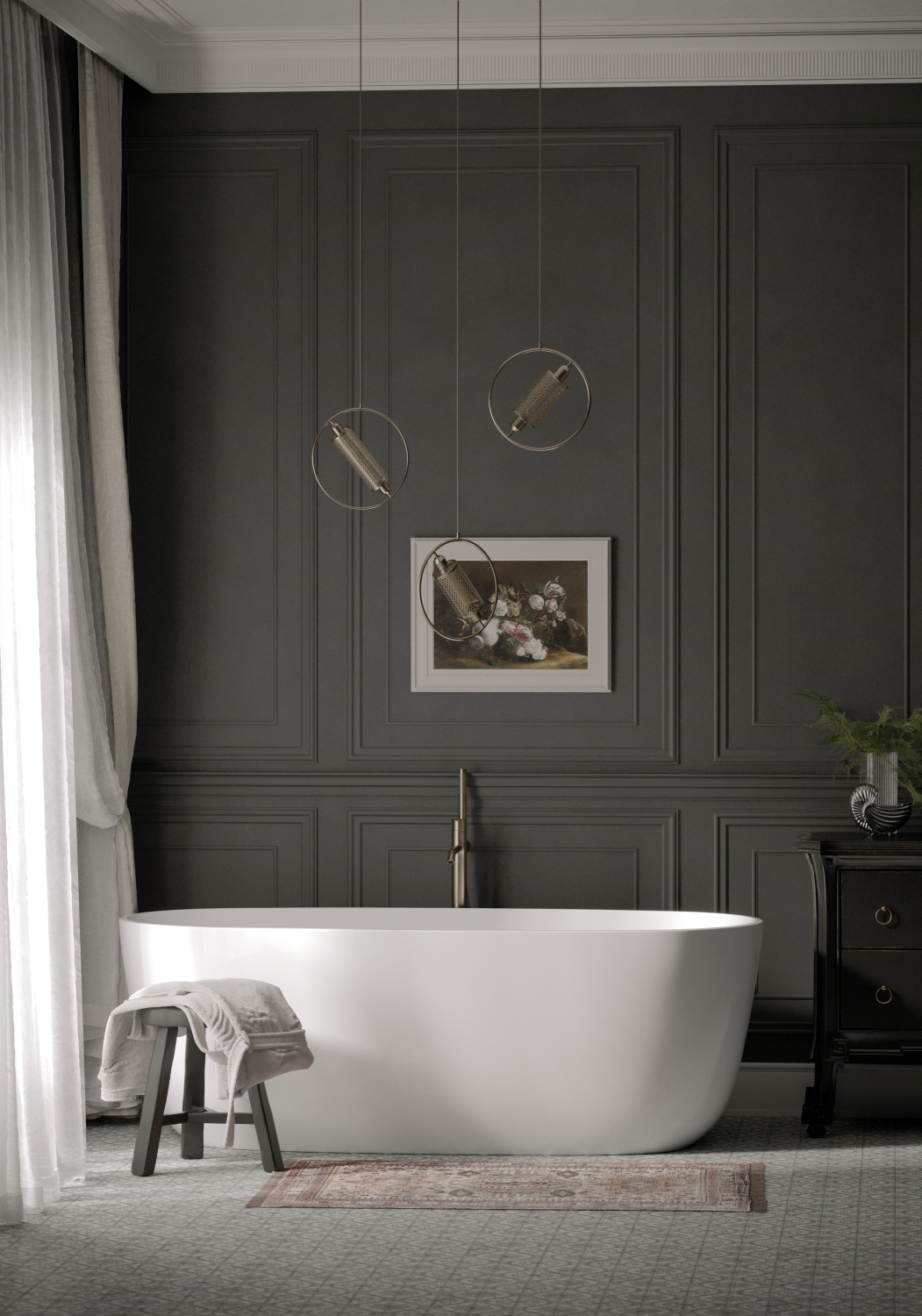 Sancos Space Акриловая ванна отдельностоящая 170x80x60h см, цвет: белый FB13