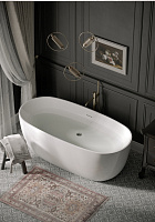 Sancos Space Акриловая ванна отдельностоящая 170x80x60h см, цвет: белый FB13