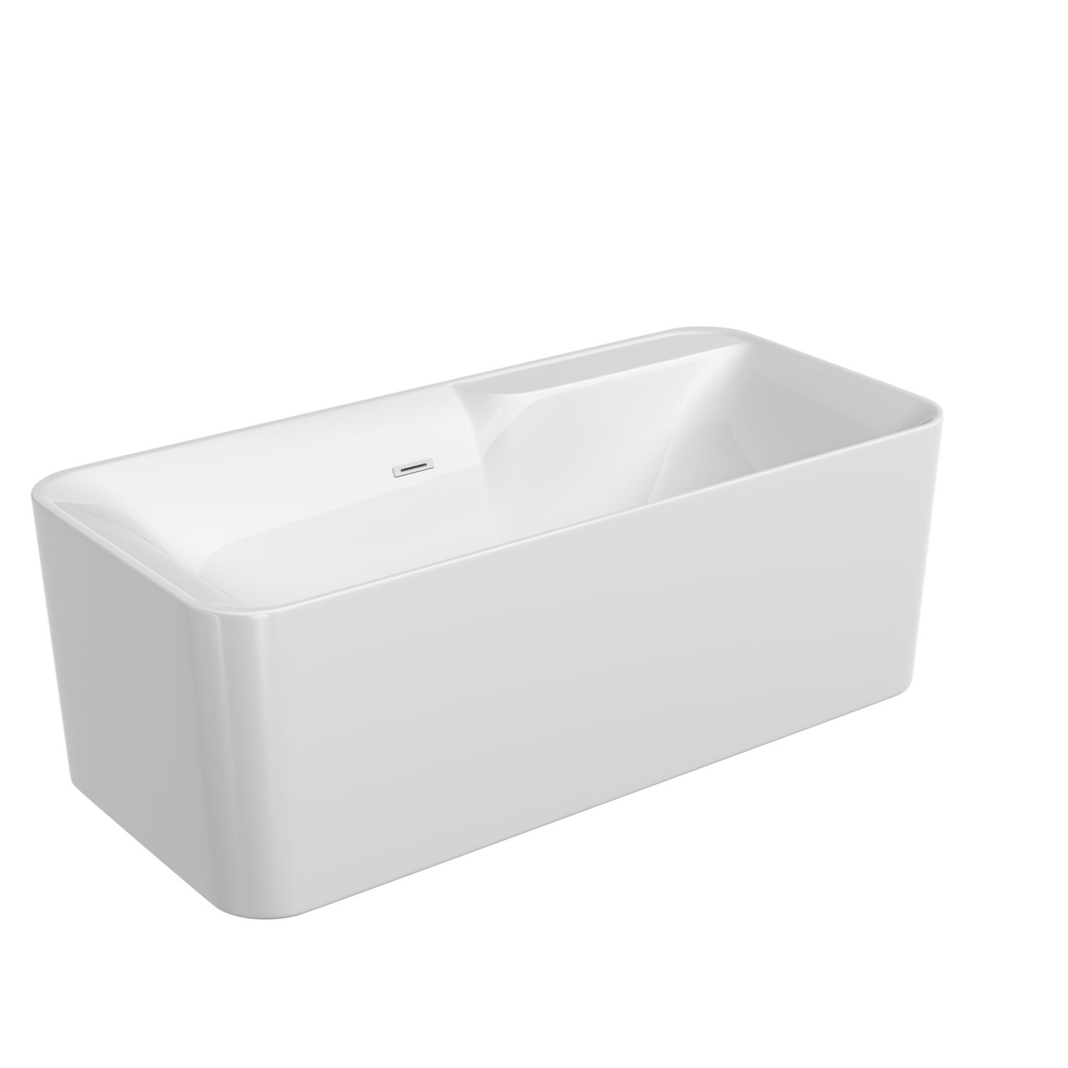 Sancos Sigma Акриловая ванна отдельностоящая 170x80x58h см, цвет: белый FB15