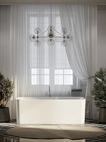 Sancos Sigma Акриловая ванна отдельностоящая 170x80x58h см, цвет: белый FB15