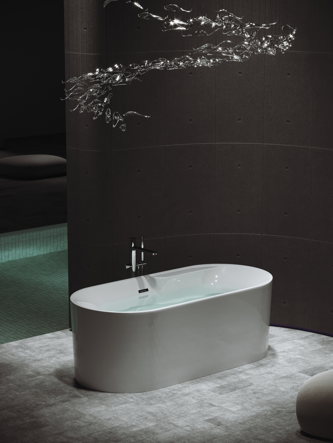 Sancos Omega Акриловая ванна отдельностоящая 170x80x58h см, цвет: белый FB16