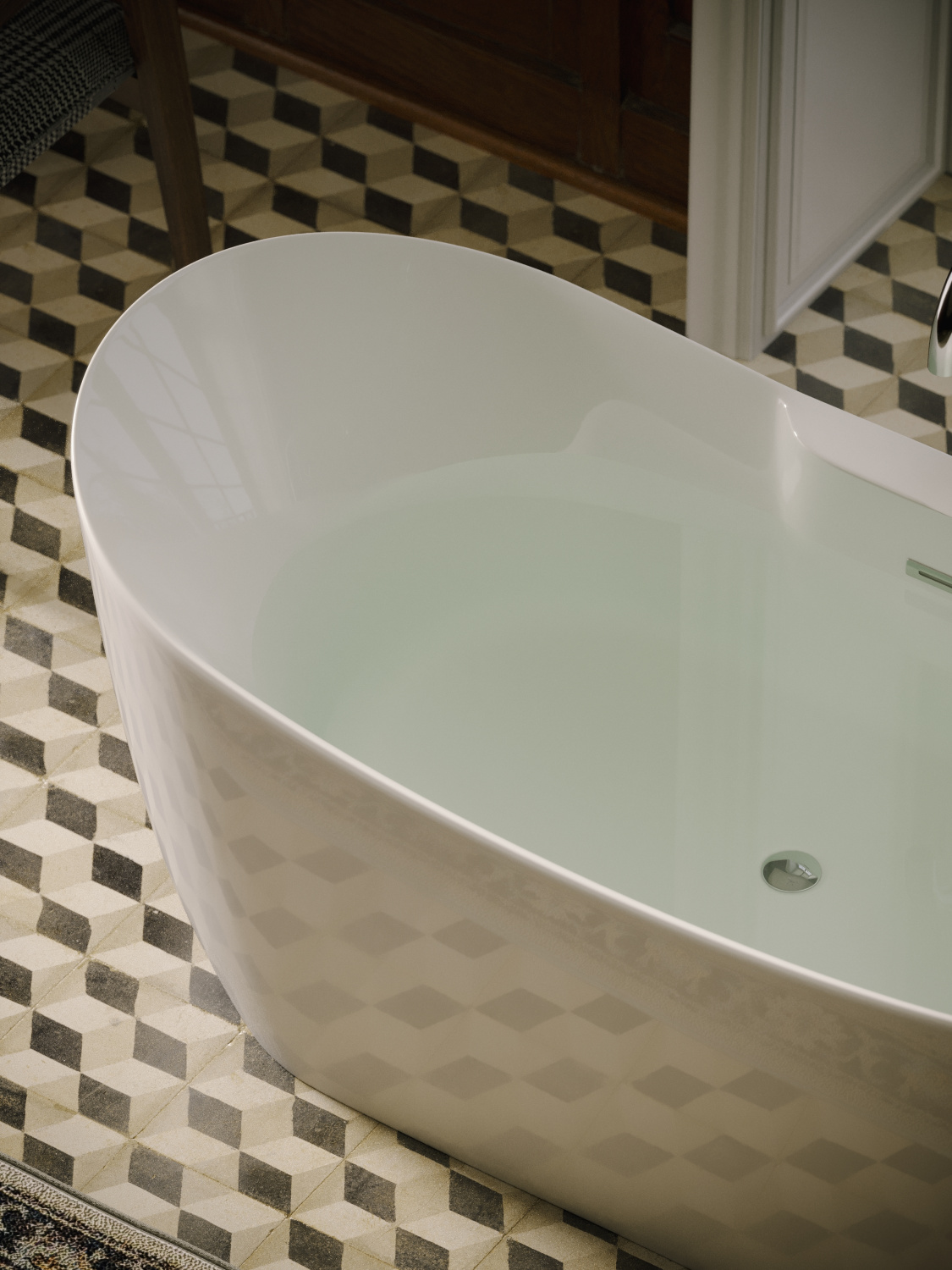 Sancos Jazz Акриловая ванна отдельностоящая 170x80x72h см, цвет: белый FB17