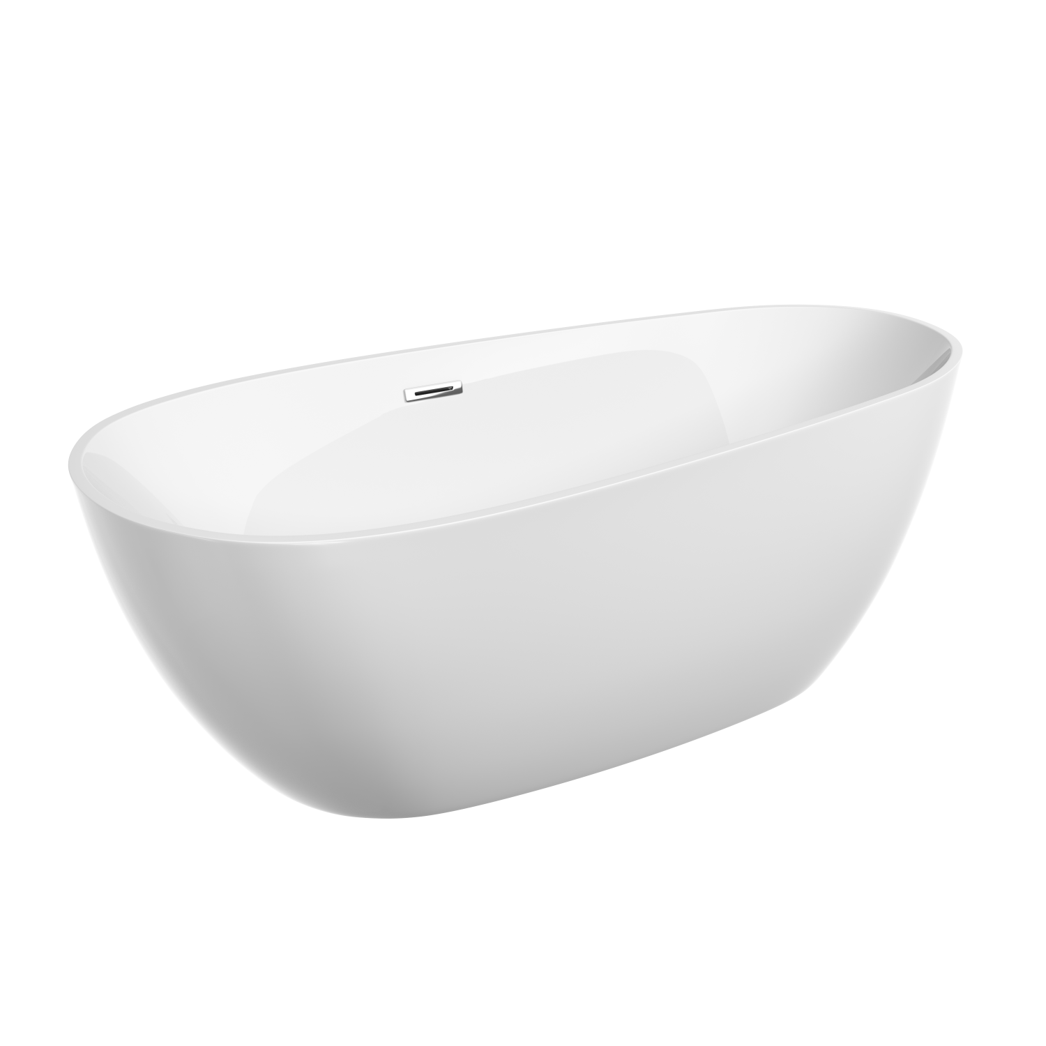 Sancos Avocado Акриловая ванна отдельностоящая 170x80x60h см, цвет: белый FB18