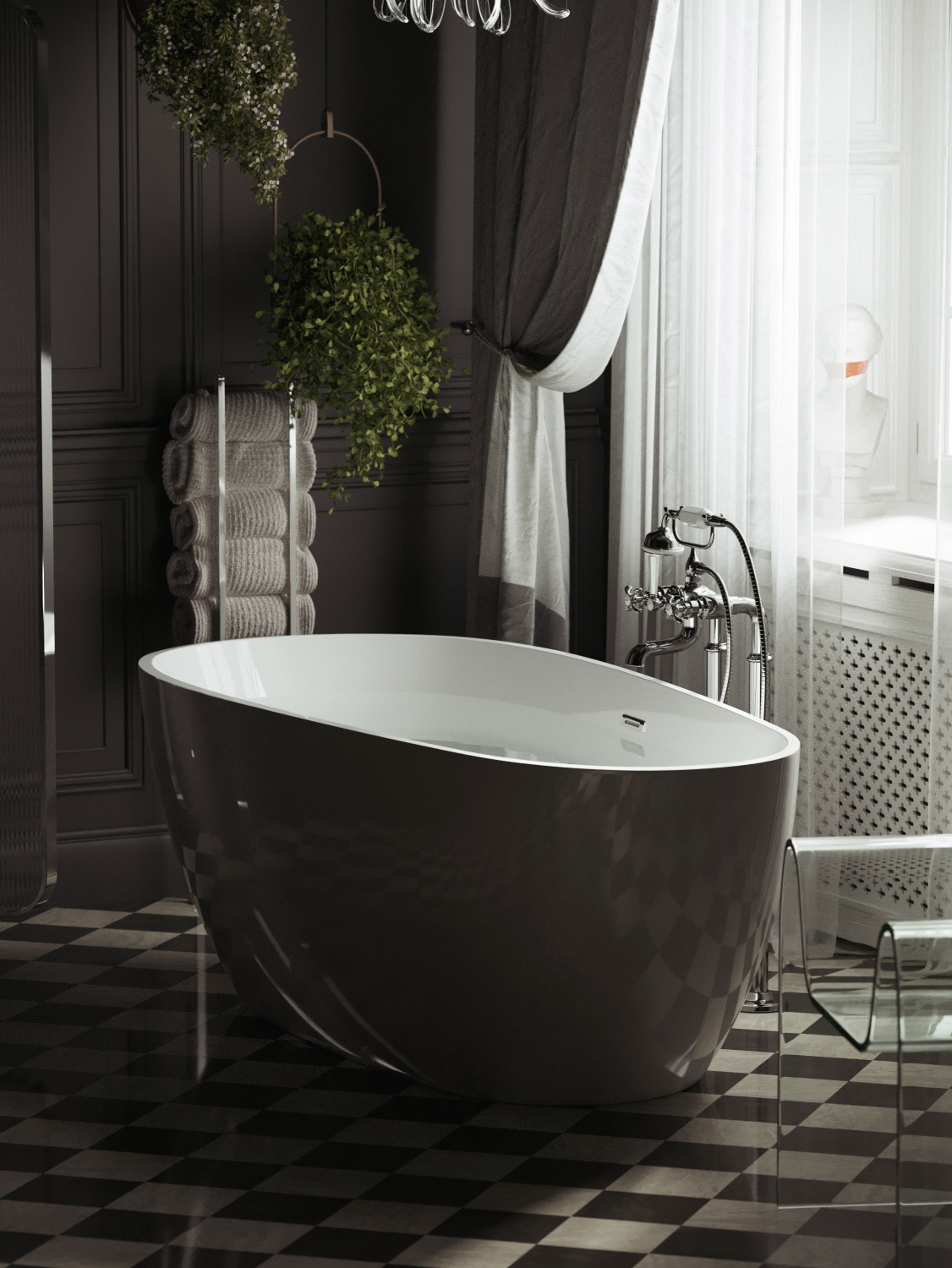 Sancos Avocado Акриловая ванна отдельностоящая 170x80x60h см, цвет: белый FB18