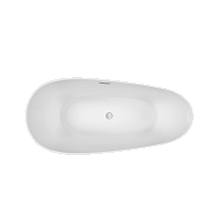 Sancos Avocado Акриловая ванна отдельностоящая 170x80x60h см, цвет: белый FB18