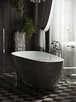 Sancos Avocado Акриловая ванна отдельностоящая 170x80x60h см, цвет: белый FB18