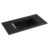 Ceramicanova Element Раковина накладная 91х46,5 см, с переливом, цвет: черный матовый CN7002MB