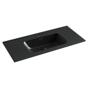 Ceramicanova Element Раковина накладная 101х46,5 см, перелив, цвет: черный матовый CN7003MB