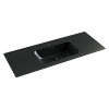 Ceramicanova Element Раковина накладная 121х46,5 см, перелив, цвет: черный матовый CN7006MB