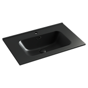 Ceramicanova Element Раковина накладная 71х46,5 см, с переливом, цвет: черный матовый CN7007MB