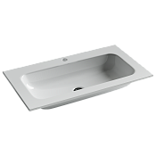 Ceramicanova Element Раковина накладная 81х45,7 см, без перелива, цвет: белый глянцевый CN7012