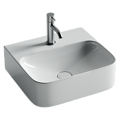 Ceramicanova Aura Раковина подвесная 43х39 см, без перелива, цвет: белый глянцевый CN2005