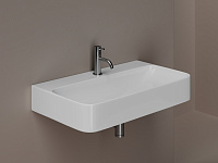 Ceramicanova Aura Раковина подвесная 80х47 см, без перелива, цвет: белый глянцевый CN2006