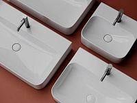 Ceramicanova Aura Раковина подвесная 80х47 см, без перелива, цвет: белый глянцевый CN2006