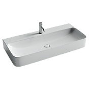 Ceramicanova Aura Раковина подвесная 100х47 см, без перелива, цвет: белый глянцевый CN2007