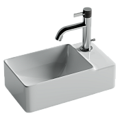 Ceramicanova Element Раковина подвесная 39,5х22 см, без перелива, смес.справа, цвет: белый глянц. CN5045