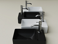 Ceramicanova Element Раковина подвесная 39,5х22 см, без перелива, смес. справа, цвет: черный матов. CN5045MB