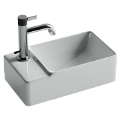 Ceramicanova Element Раковина подвесная 39,5х22 см, без перелива, смес. слева, цвет: белый глянц. CN5046