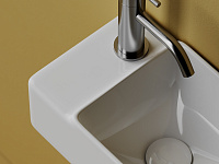 Ceramicanova Element Раковина подвесная 39,5х22 см, без перелива, смес. слева, цвет: белый глянц. CN5046