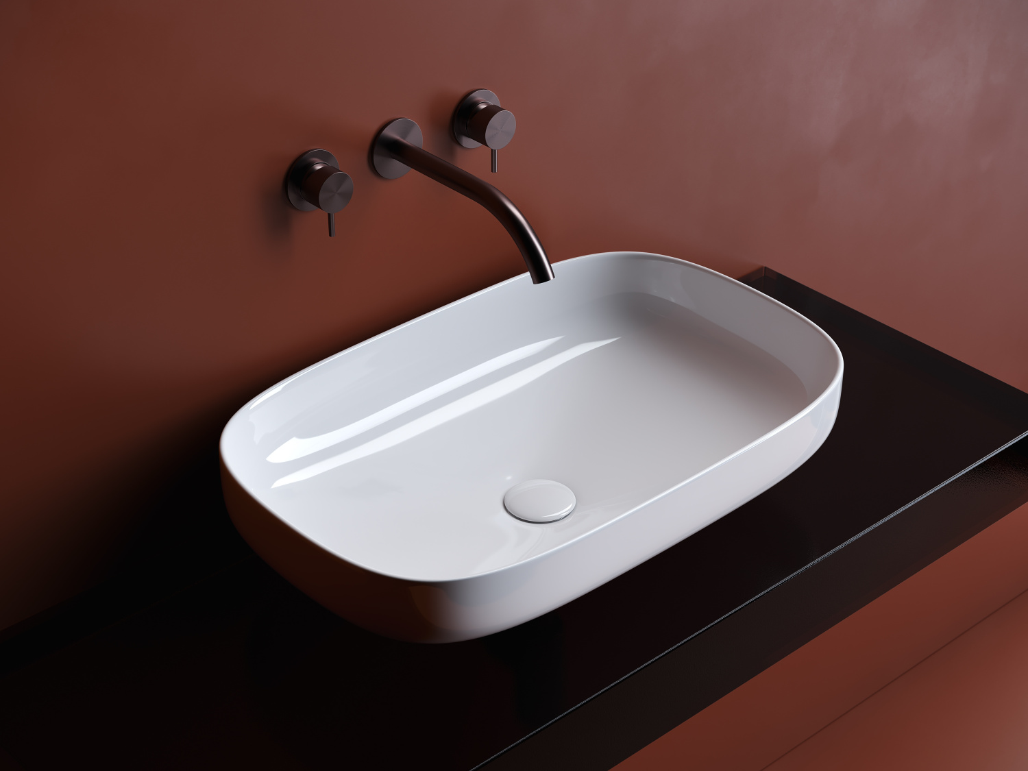 Ceramicanova Element Раковина чаша 60х38 см, без перелива, цвет: белый глянцевый CN5030