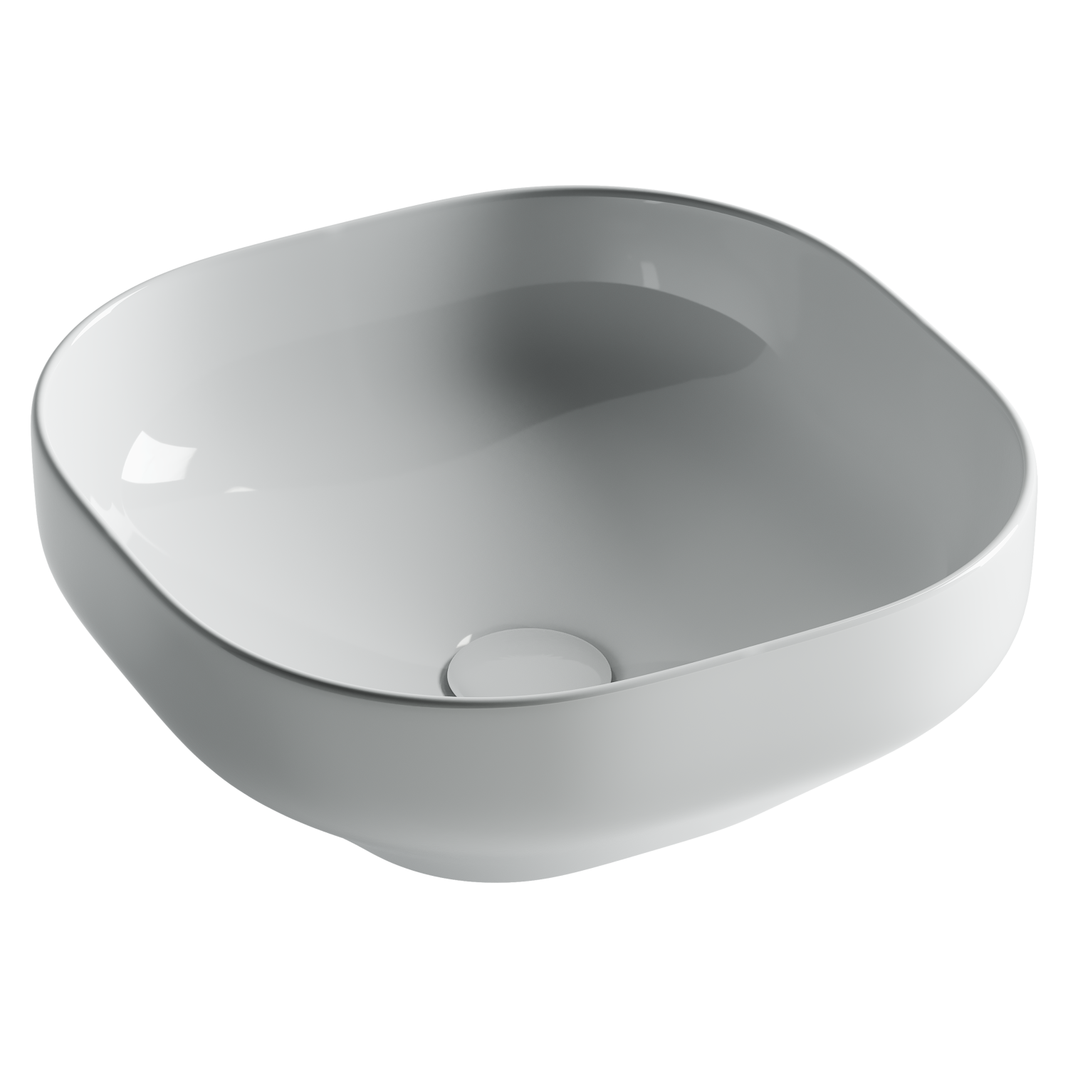Ceramicanova Element Раковина чаша 38х38 см, без перелива, цвет: белый глянцевый CN5032