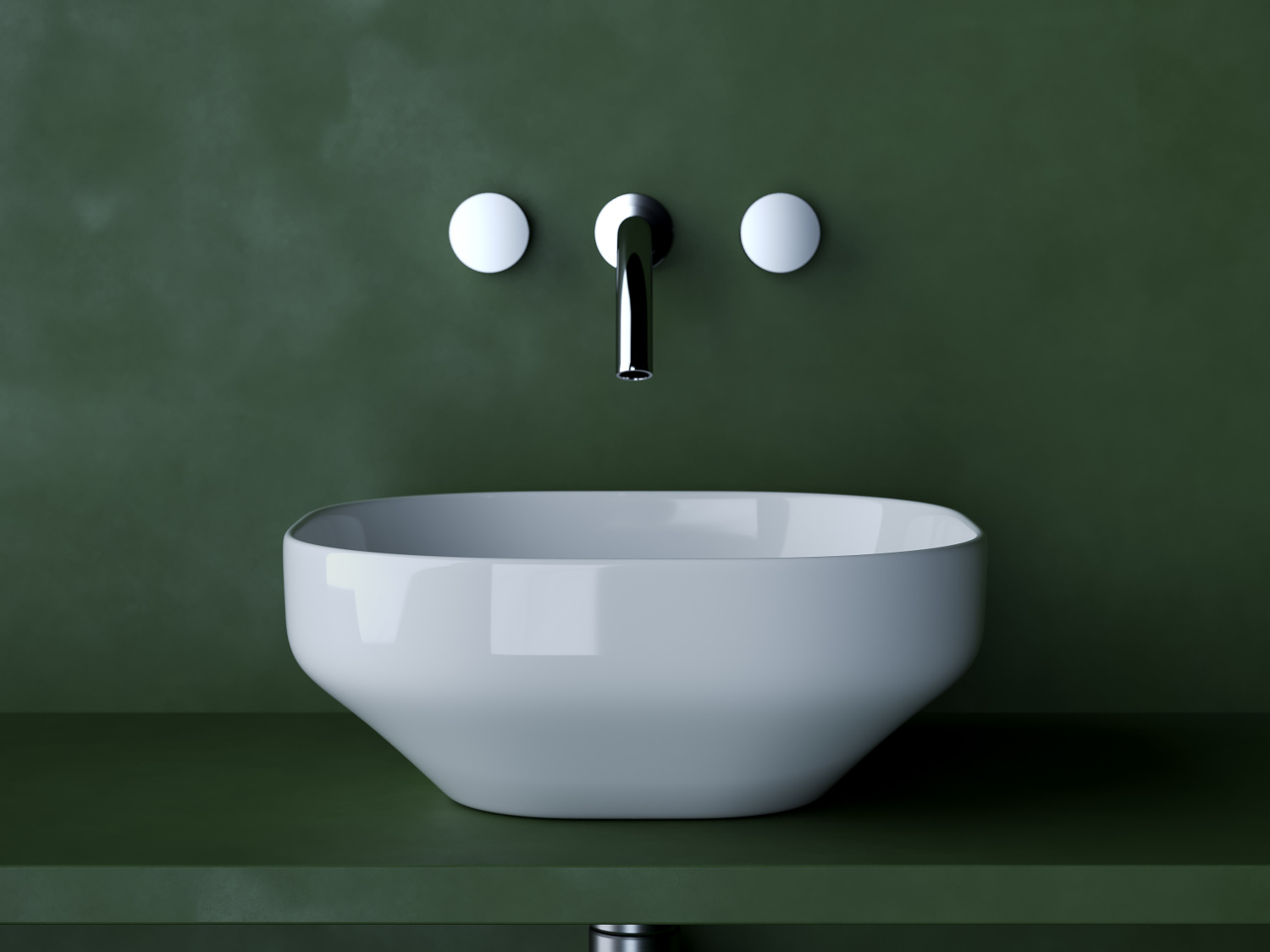 Ceramicanova Element Раковина чаша 38х38 см, без перелива, цвет: белый глянцевый CN5032