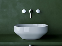 Ceramicanova Element Раковина чаша 38х38 см, без перелива, цвет: белый глянцевый CN5032