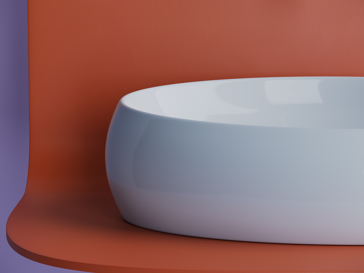 Ceramicanova Element Раковина чаша 56х39 см, без перелива, цвет: белый глянцевый CN5033