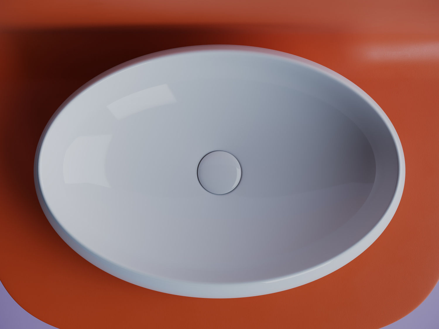 Ceramicanova Element Раковина чаша 56х39 см, без перелива, цвет: белый глянцевый CN5033