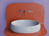 Ceramicanova Element Раковина чаша 56х39 см, без перелива, цвет: белый глянцевый CN5033