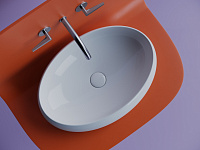 Ceramicanova Element Раковина чаша 56х39 см, без перелива, цвет: белый глянцевый CN5033