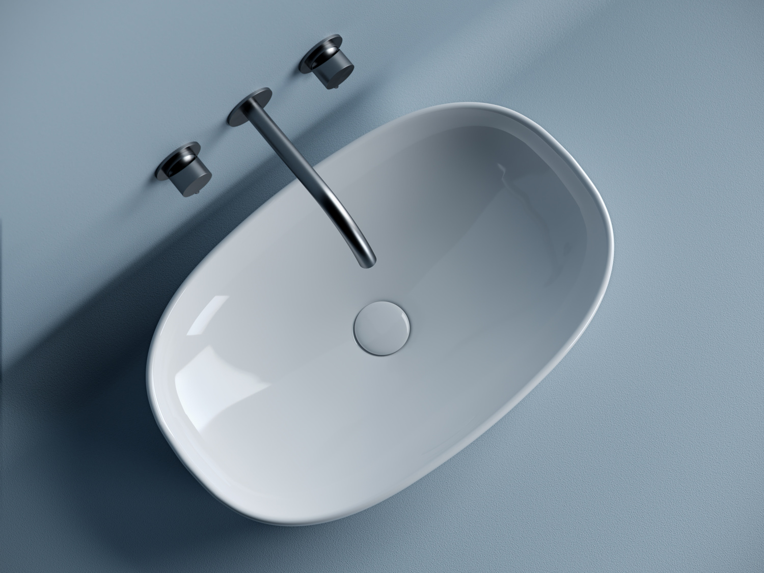 Ceramicanova Element Раковина чаша 60х38 см, без перелива, цвет: белый глянцевый CN5039